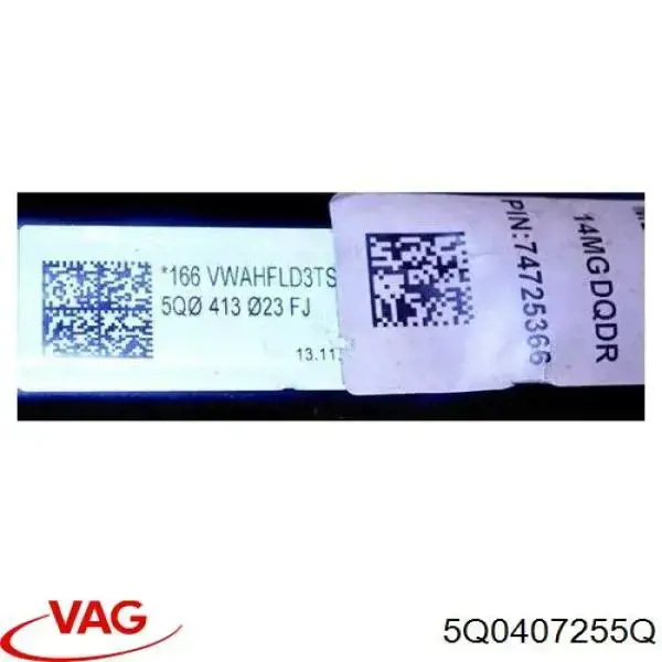 Do koszyka 5Q0407255Q VAG Czop (zwrotnica) przedni lewy