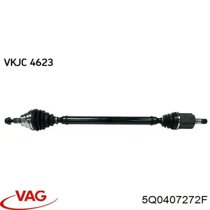 5Q0407272F VAG Półoś napędowa przednia prawa