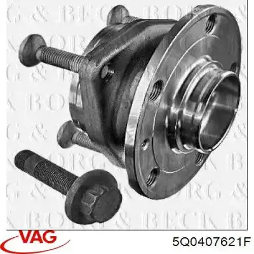 Do koszyka 5Q0407621F VAG Piasta przednia