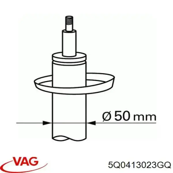 Amortyzator przedni VAG 5Q0413023GQ cena, od 98,36 USD