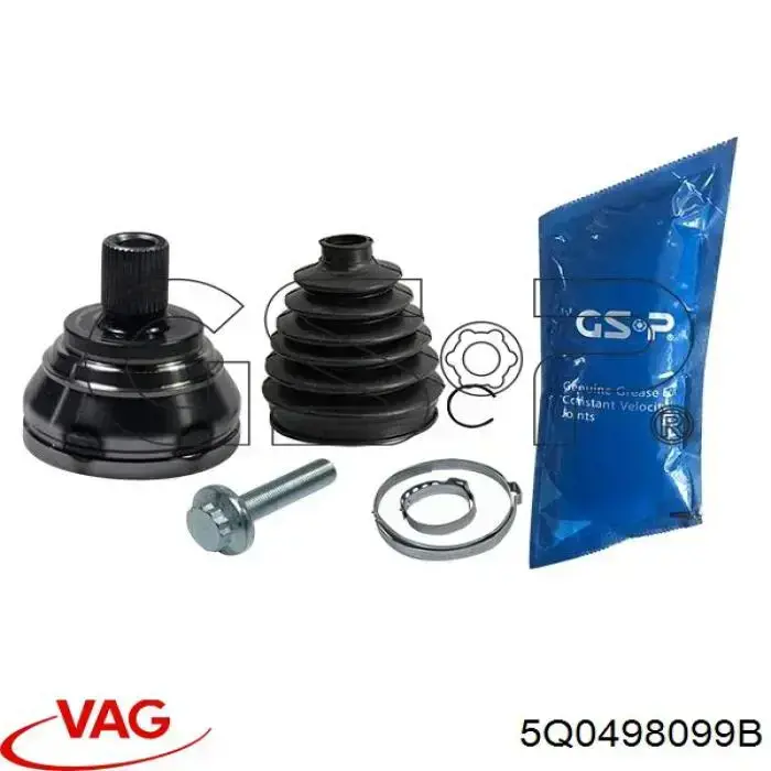 Przegub homokinetyczny przedni zewnętrzny VAG 5Q0498099B cena, od 43,88 USD