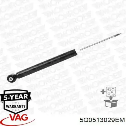 Amortyzator tylny VAG 5Q0513029EM cena, od 91,47 USD