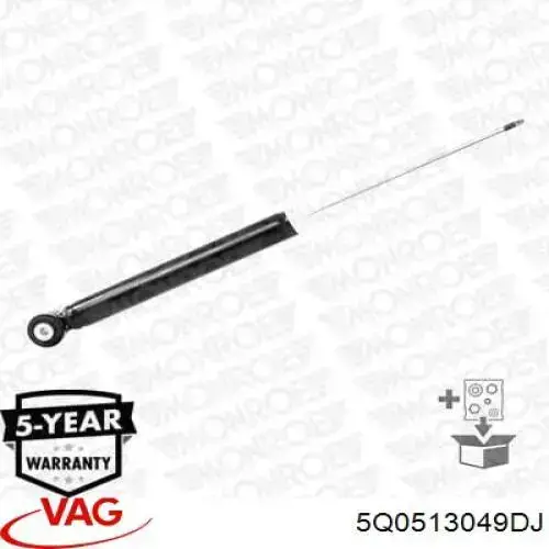 5Q0513049DJ VAG Amortyzator tylny