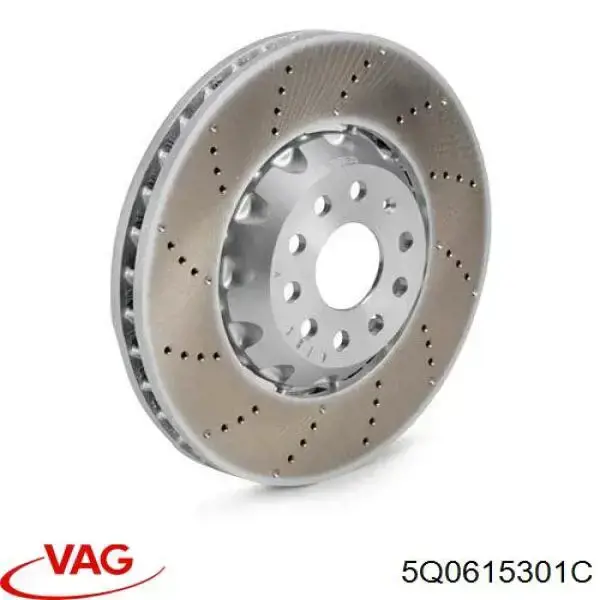 Do koszyka 5Q0615301C VAG Tarcza hamulcowa przednia