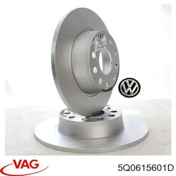 Do koszyka 5Q0615601D VAG Tarcza hamulcowa tylna