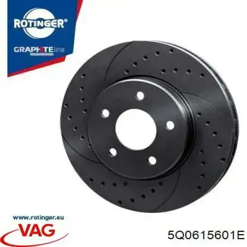 Tarcza hamulcowa tylna 5Q0615601E VAG