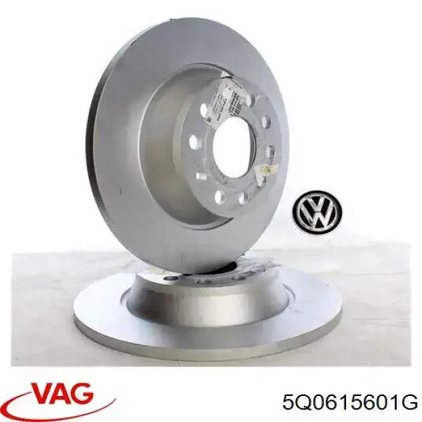 Do koszyka 5Q0615601G VAG Tarcza hamulcowa tylna
