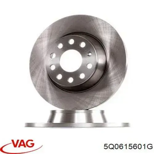 Do koszyka 5Q0615601G VAG Tarcza hamulcowa tylna