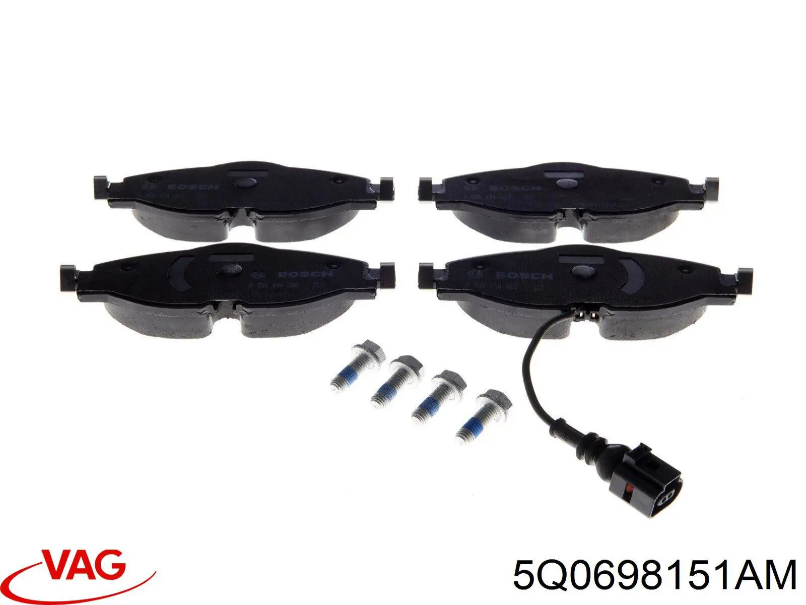 Klocki hamulcowe przednie tarczowe VAG 5Q0698151AM cena, od 32,21 USD