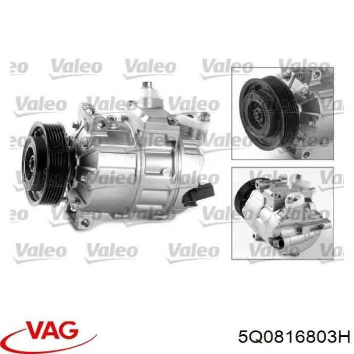 Do koszyka 5Q0816803H VAG Sprężarka klimatyzacji