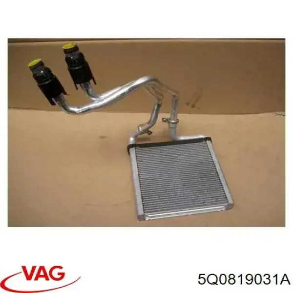 5Q0819031A VAG Chłodnica nagrzewnicy (ogrzewacza)
