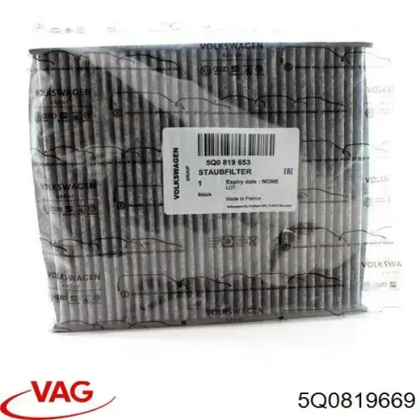 Filtr kabiny VAG 5Q0819669 cena, od 17,13 USD