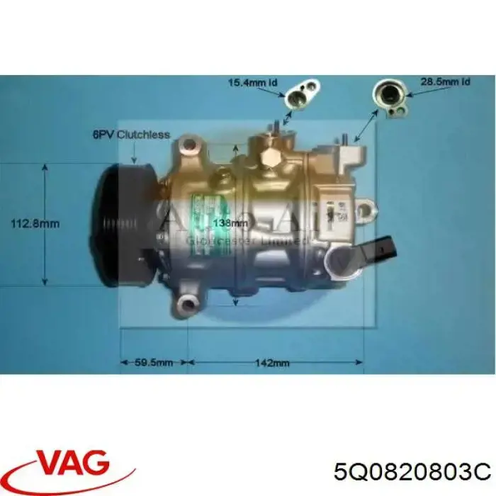 Do koszyka 5Q0820803C VAG Sprężarka klimatyzacji
