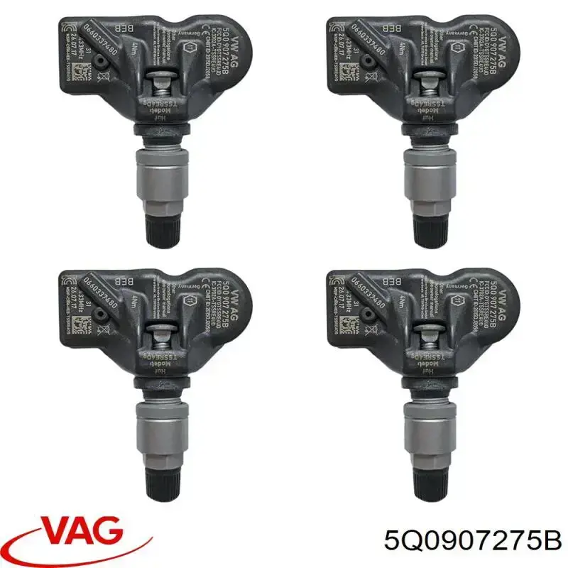 Do koszyka 5Q0907275B VAG Czujnik ciśnienia w oponach