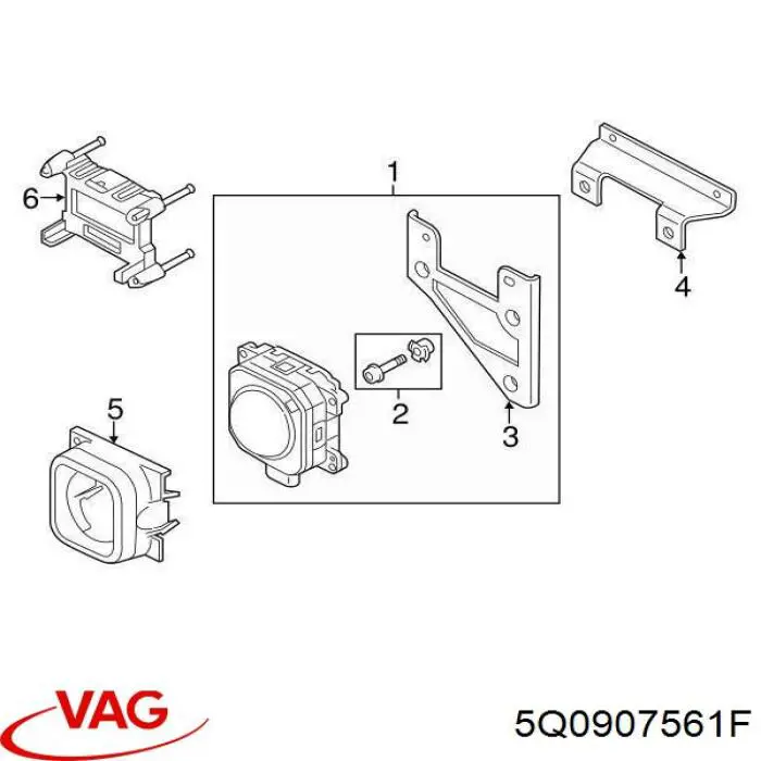 Sterownik tempomatu VAG 5Q0907561F cena, od 188,71 USD