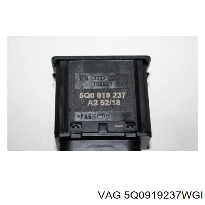 Przełącznik do dezaktywacji poduszki bezpieczeństwa pasażera VAG 5Q0919237WGI cena, od 40,86 USD