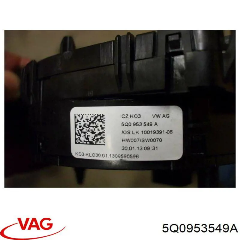 5Q0953549A VAG Pierścień kontaktowy AIRBAG, taśma kierownicy