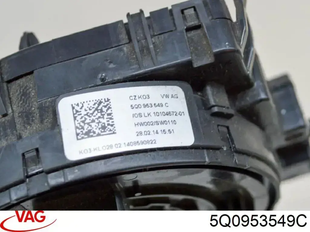 Do koszyka 5Q0953549C VAG Pierścień kontaktowy AIRBAG, taśma kierownicy