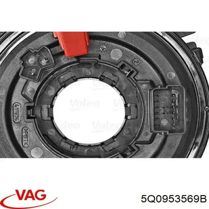 Pierścień kontaktowy AIRBAG, taśma kierownicy VAG 5Q0953569B cena, od 377,83 USD