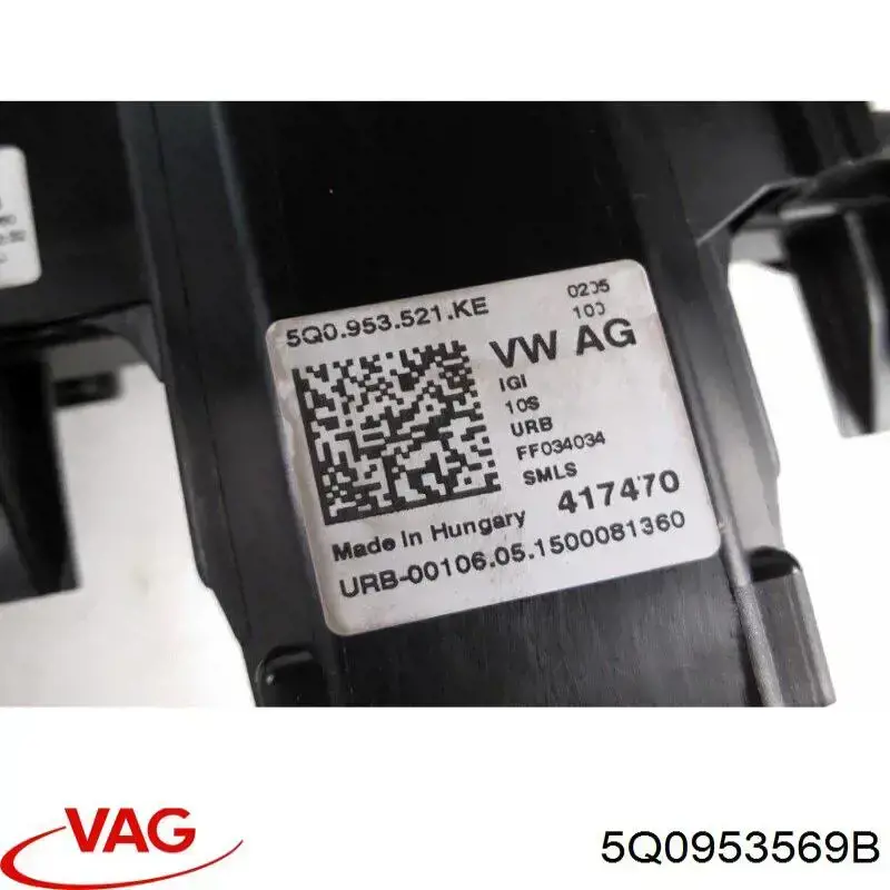 Do koszyka 5Q0953569B VAG Pierścień kontaktowy AIRBAG, taśma kierownicy