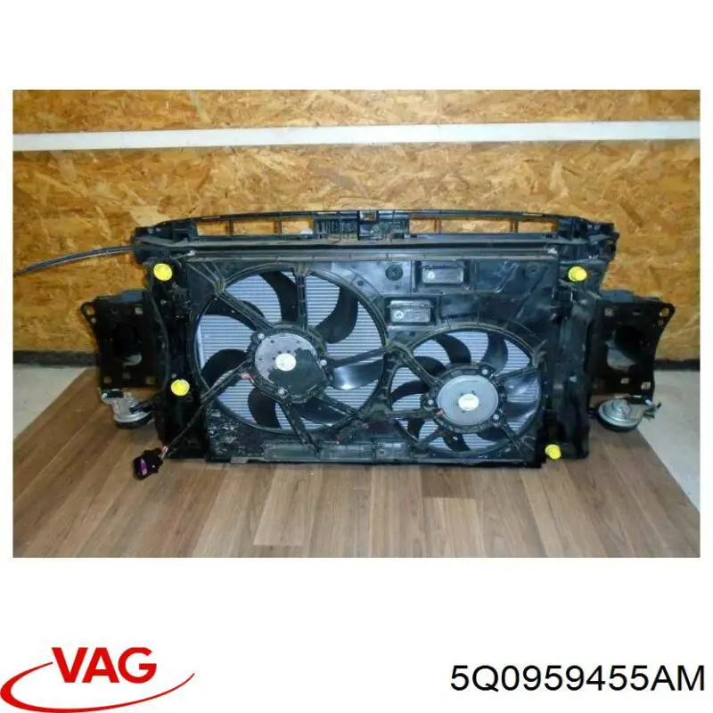 Wentylator elektryczny układu chłodzenia, kompletny (silnik+wirnik) lewy VAG 5Q0959455AM cena, od 241,76 USD