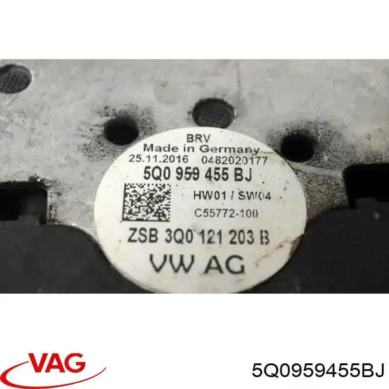 Wentylator elektryczny układu chłodzenia, kompletny (silnik+wirnik) lewy VAG 5Q0959455BJ cena, od 235,06 USD