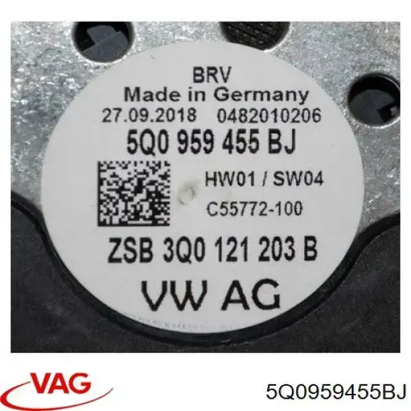 Wentylator elektryczny układu chłodzenia, kompletny (silnik+wirnik) lewy VAG 5Q0959455BJ cena, od 241,76 USD