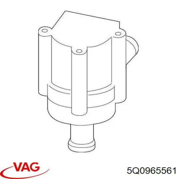 5Q0965561 VAG Pompa chłodzenia wodą, dodatkowa elektryczna