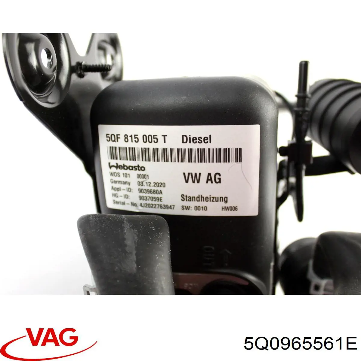 Do koszyka 5Q0965561E VAG Pompa chłodzenia wodą, dodatkowa elektryczna