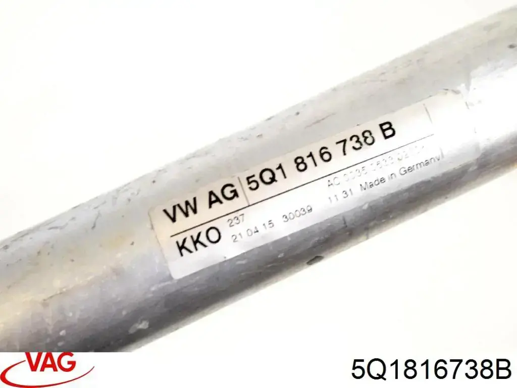 Do koszyka 5Q1816738B VAG Przewód klimatyzacji, od chłodnicy do parownika