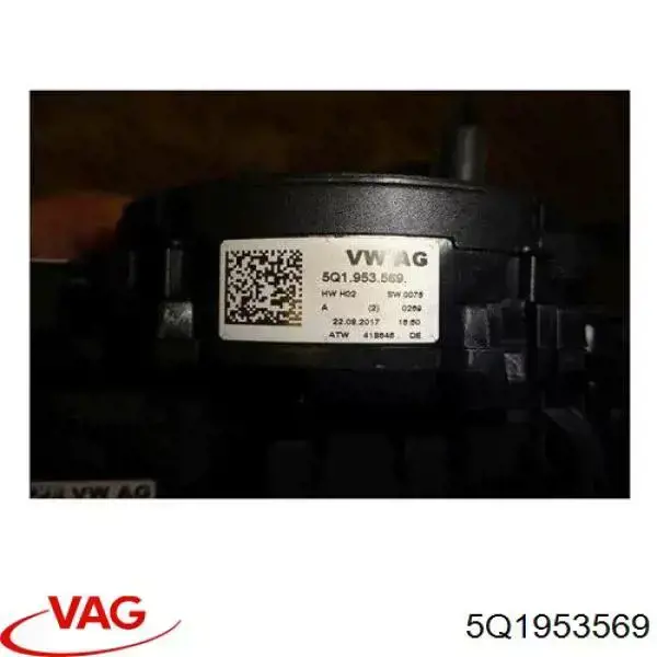 Pierścień kontaktowy AIRBAG, taśma kierownicy VAG 5Q1953569 cena, od 134,50 USD