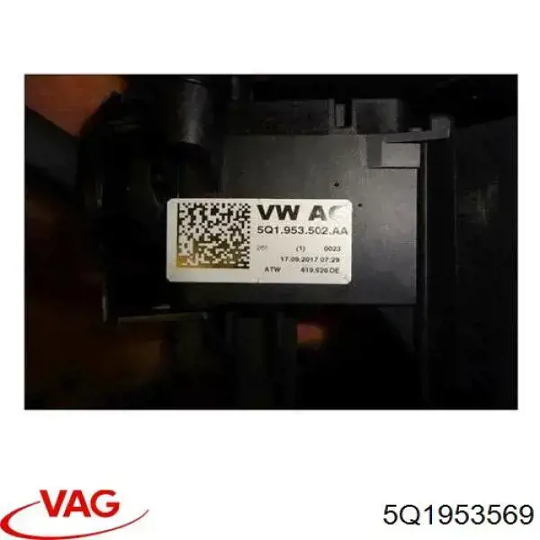Pierścień kontaktowy AIRBAG, taśma kierownicy VAG 5Q1953569 cena, od 134,50 USD