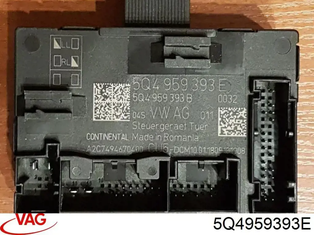 5Q4959393E VAG Blok komfortu przednich drzwi