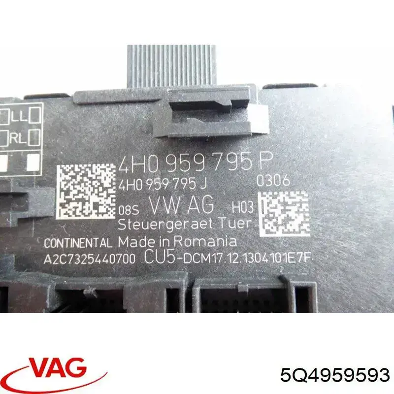 Blok komfortu przednich drzwi VAG 5Q4959593 cena, od 66,40 USD