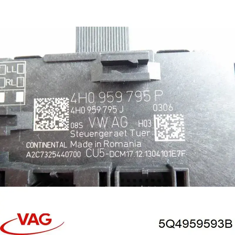 5Q4959593B VAG Blok komfortu przednich drzwi