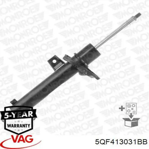 5QF413031BB VAG amortyzator przedni