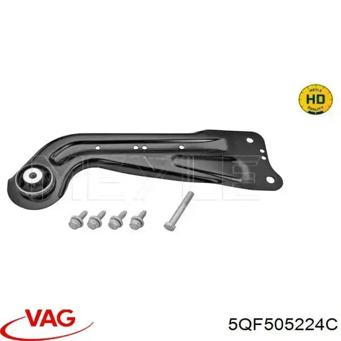 Wahacz (drążek) zawieszenia tylnego podłużny dolny prawy VAG 5QF505224C cena, od 47,76 USD