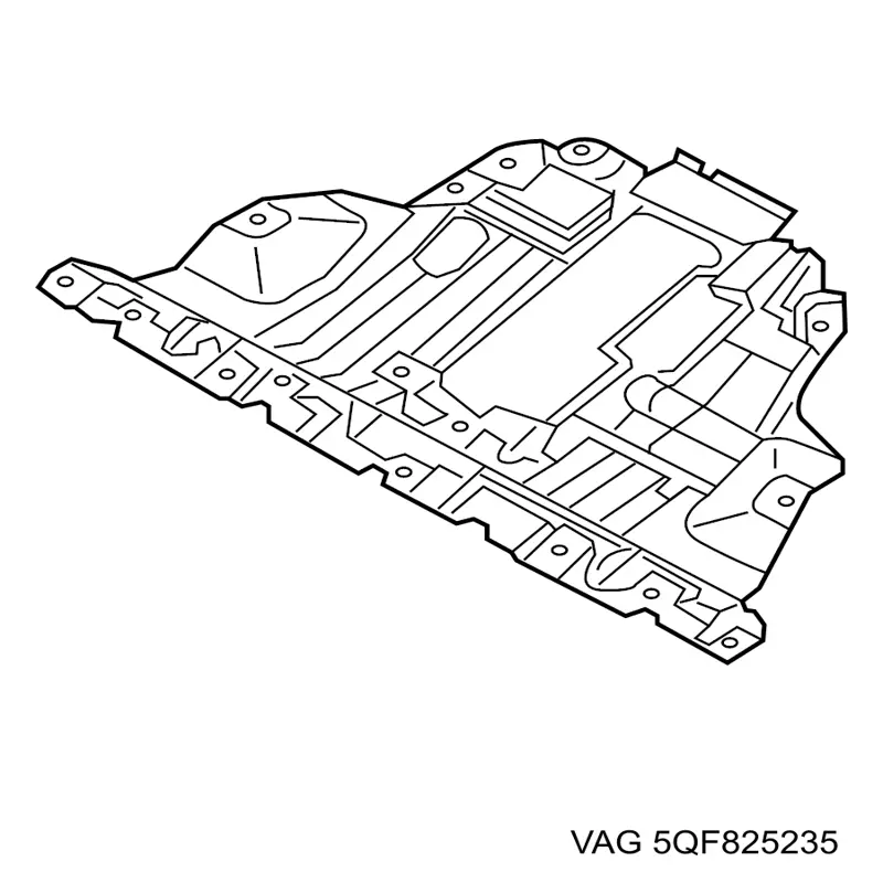 Osłona silnika przednia VAG 5QF825235 cena, od 192,31 USD