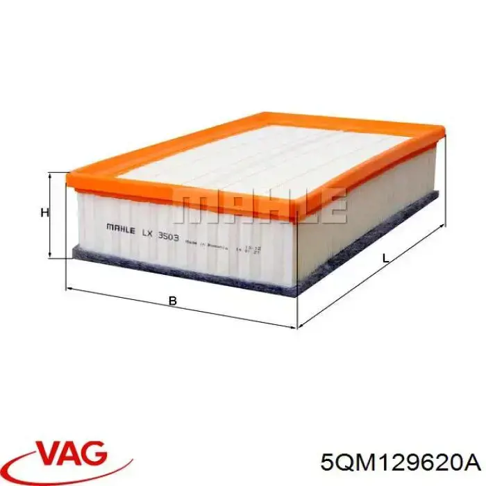5QM129620A VAG Filtr powietrza