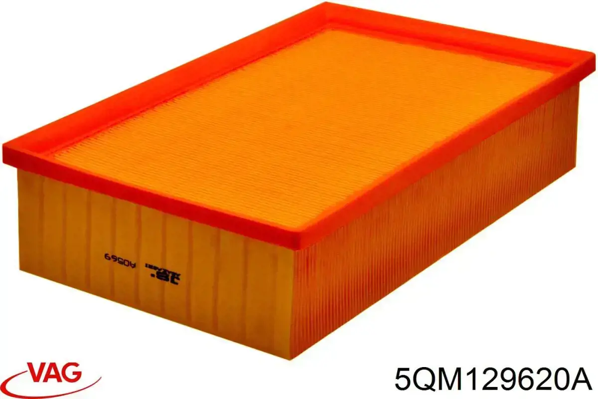 Do koszyka 5QM129620A VAG Filtr powietrza