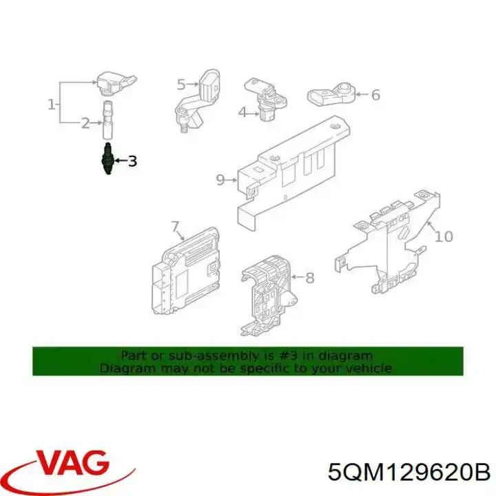 Do koszyka 5QM129620B VAG Filtr powietrza