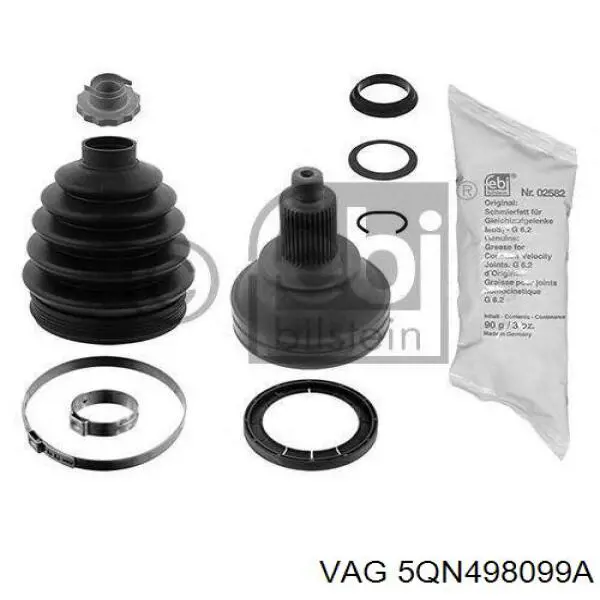 Przegub homokinetyczny przedni zewnętrzny VAG 5QN498099 cena, od 321,59 USD