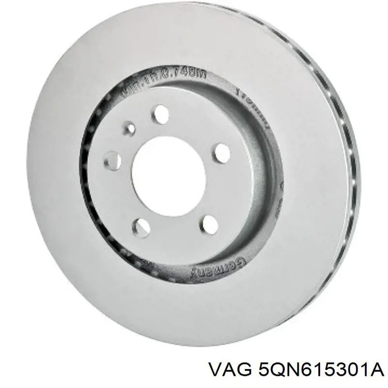 Tarcza hamulcowa przednia VAG 5QN615301A cena, od 118,67 USD