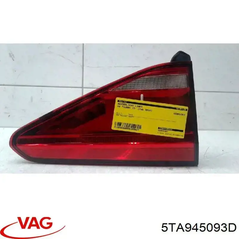 Do koszyka 5TA945093D VAG Lampa zespolona tylna lewa wewnętrzna