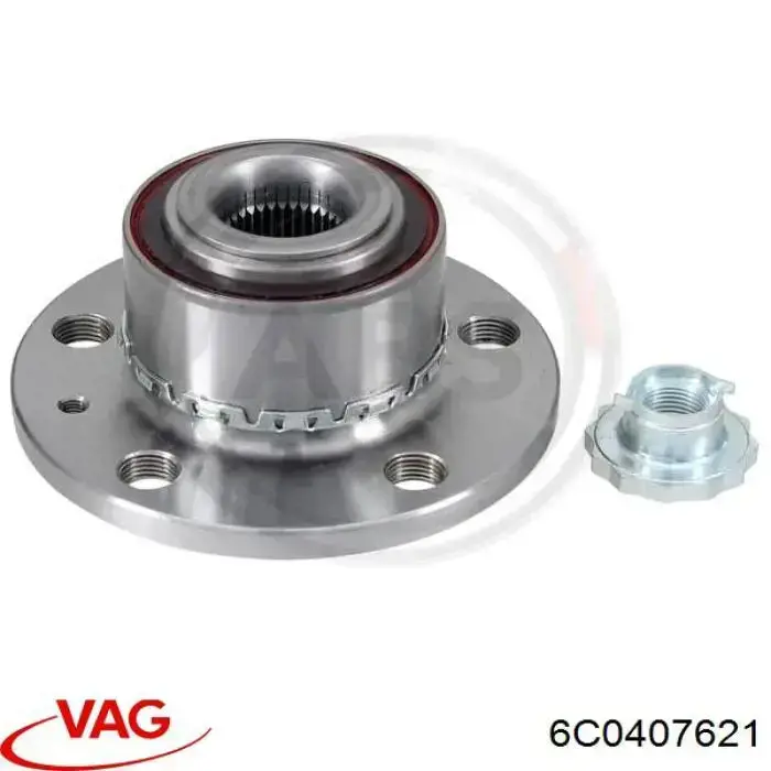 6C0407621 VAG Piasta przednia