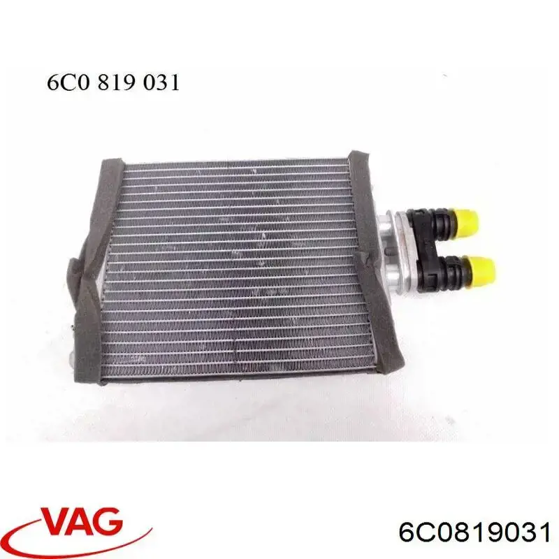 6C0819031 VAG Chłodnica nagrzewnicy (ogrzewacza)