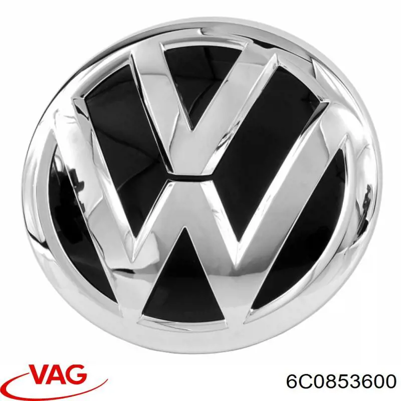 6C0853600 VAG Emblemat na atrapę chłodnicy