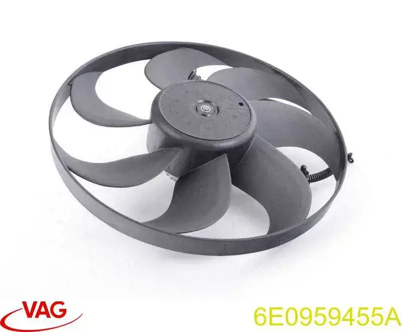 Wentylator elektryczny układu chłodzenia kompletny (silnik+wirnik) VAG 6E0959455A cena, od 60,81 USD