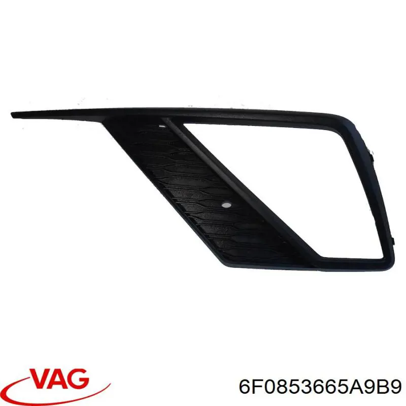 6F0853665A VAG Zaślepka (kratki) lamp przeciwmgielnych zderzaka przedniego lewa