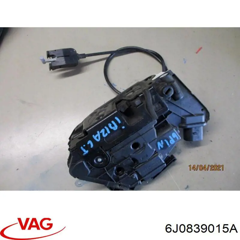 6J0839015A VAG Zamek drzwi tylnych lewych